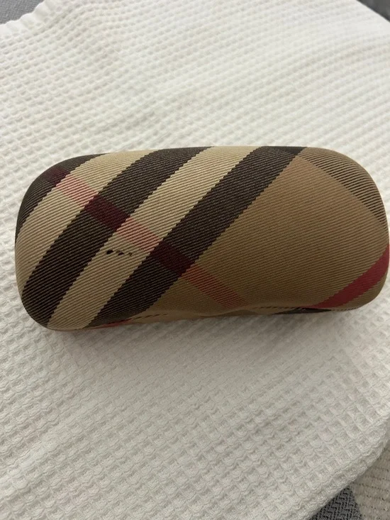 Burberry Shield Sunglasses Y2K Semi Rim Black Grey Lens Minimalist w Case - Picture 9 of 10